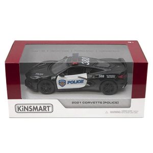KINSMART Miniatūrais modelis - 2021 Corvette ,Policija,, izmērs 1:36