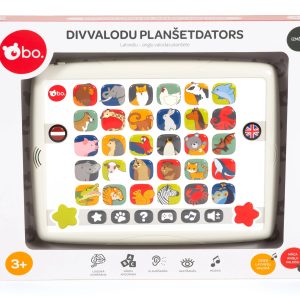 bo. Izglītojoša Rotaļlieta - Divvalodu Planšetdators ,Latviešu val.,
