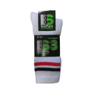 Sporta zeķes Bisoks Sport 11011K, balta krās., 39-42, 3 gab.