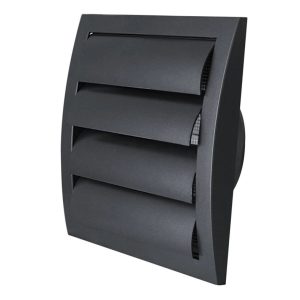 Ventilācijas režģis ar žalūzijām 190x190 D125 ND12ZA
