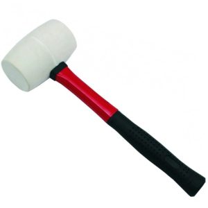 Āmurs gumijas 600g 60mm balts ar stikla šķiedras rokturi