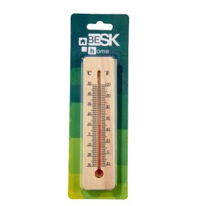 Termometrs āra un iekštelpu, koka 15cm