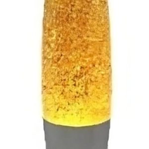 Dekoratīva lavas galda lampa, 5W, zelta