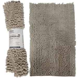 Vannas istabas paklājiņš Action 45x70cm, 100% poliesters, g.brūns