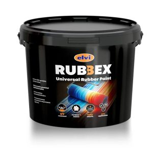 Akrila krāsas uz gumijas bāzes Rubbex, tumši brūns, 3.5 kg