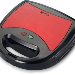 Brock SSM 2003 RD 3 in 1 Sandwich/Waffle Maker And Grill 750W, Black/Red