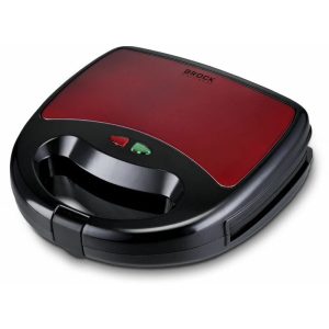 Brock SSM 6004 RD 4 in 1 Sandwich/Nutlet/WaffleMaker And Grill 750 W, Red