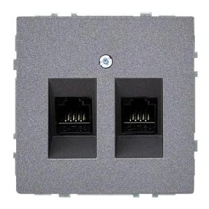 Datora ligzda LIREGUS MODERN. 2vt.. mat.melns kr.
