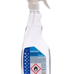 Spirīta dezinfekcijas līdzeklis virsmām ar smidzinātāju 500ml