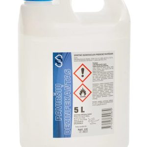 Dezinfekcijas spirta līdzeklis virsmām. 5 l