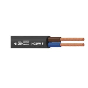 Kabelis Lietkabelis H03VV-F, Eca, 2 x 0.75 mm², 25 m