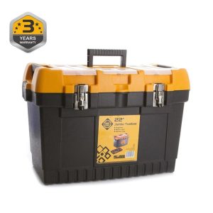 Instrumentu kaste Forte Tools JMT-22, 56.4 cm x 31 cm x 38.8 cm, melna krās./dzeltena krās.