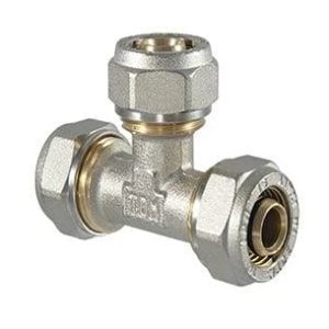 Savelkams trejgabals TDM Brass 1045, 90 °, 26mm, misiņš/niķelis