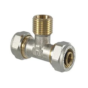Savelkams trejgabals TDM Brass 1060, 90 °, 32mm x 1", misiņš/niķelis