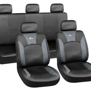 Automašīnu sēdekļu pārvalks Autoserio AG-28682/4, melna krās., 8 gab.
