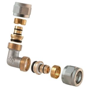 Izjaucams līkums. izmērs 18x18 mm. TDM Brass