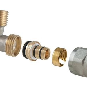 Izjaucams dubultais līkums. izmērs 18x½". TDM Brass