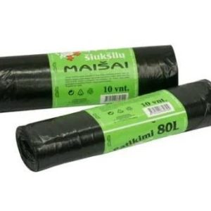 Atkritumu maisi Plasta 8307900, 80 l, 10 gab.