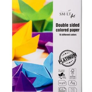 Krāsains papīrs SMLT. A4. 120 g/m². daudzkrāsaina