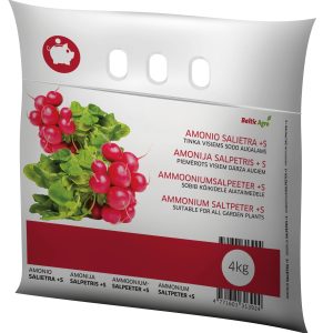 Amonija nitrāts dārza augiem Baltic Agro, granulēts, 4 kg