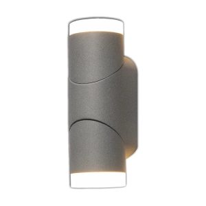 Āra sienas lampa Tope Sano, 6W, LED, IP65, antracīta krās., 8 cm x 19.2 cm