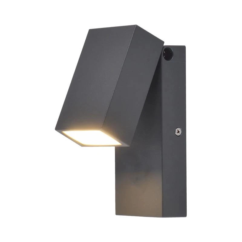 Āra sienas lampa Tope Seto, 5W, LED, IP65, antracīta krās., 9.5 cm x 15.5 cm
