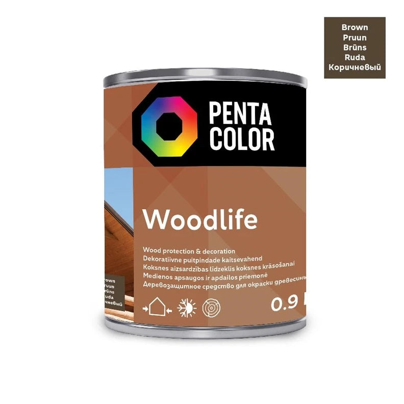 Koksnes impregnants Pentacolor Woodlife, palisandra krās., 0.9 l
