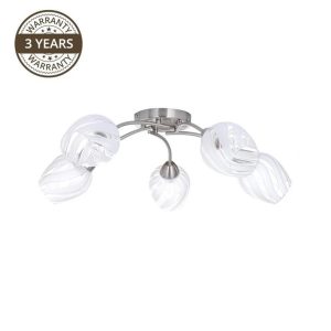 Lampa griesti Domoletti CL17061, E27, 5 x 60 W