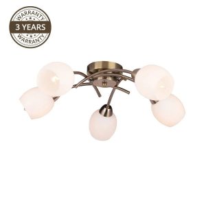 Lampa griesti Domoletti MX60374, E14, 5 x 40 W