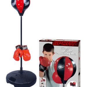Sporta rotaļlieta Kings Sport Punching Ball 536020268, melna krās./sarkana krās.