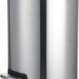 Atkritumu tvertne Domoletti, sudraba krās., 6 l, 29.7 cm
