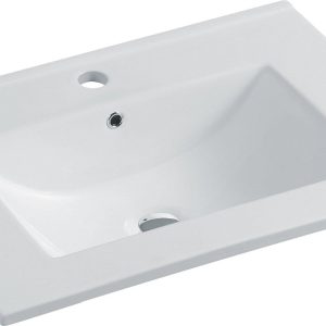 Vannas istabas izlietne Domoletti ACB7607, keramika, 71.1 cm x 46 cm x 10 cm, balta krās.