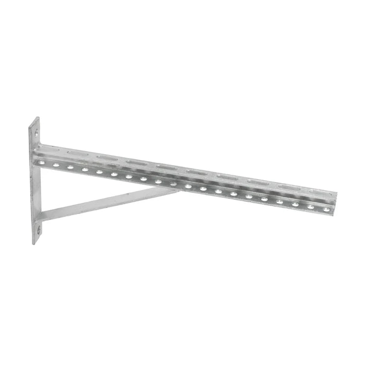 Konsole ar atbalstu Haushalt HH81307, 500x20 mm, pelēka