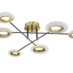 Lampa griesti Domoletti Crystal B2333-6, LED, 3000 °K, 6 x 8 W
