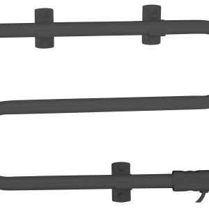 Elektriskais dvieļu žāvētāja stienis Thema Lux BK-112AW, melna krās., 50 cm x 32 cm, 45 W