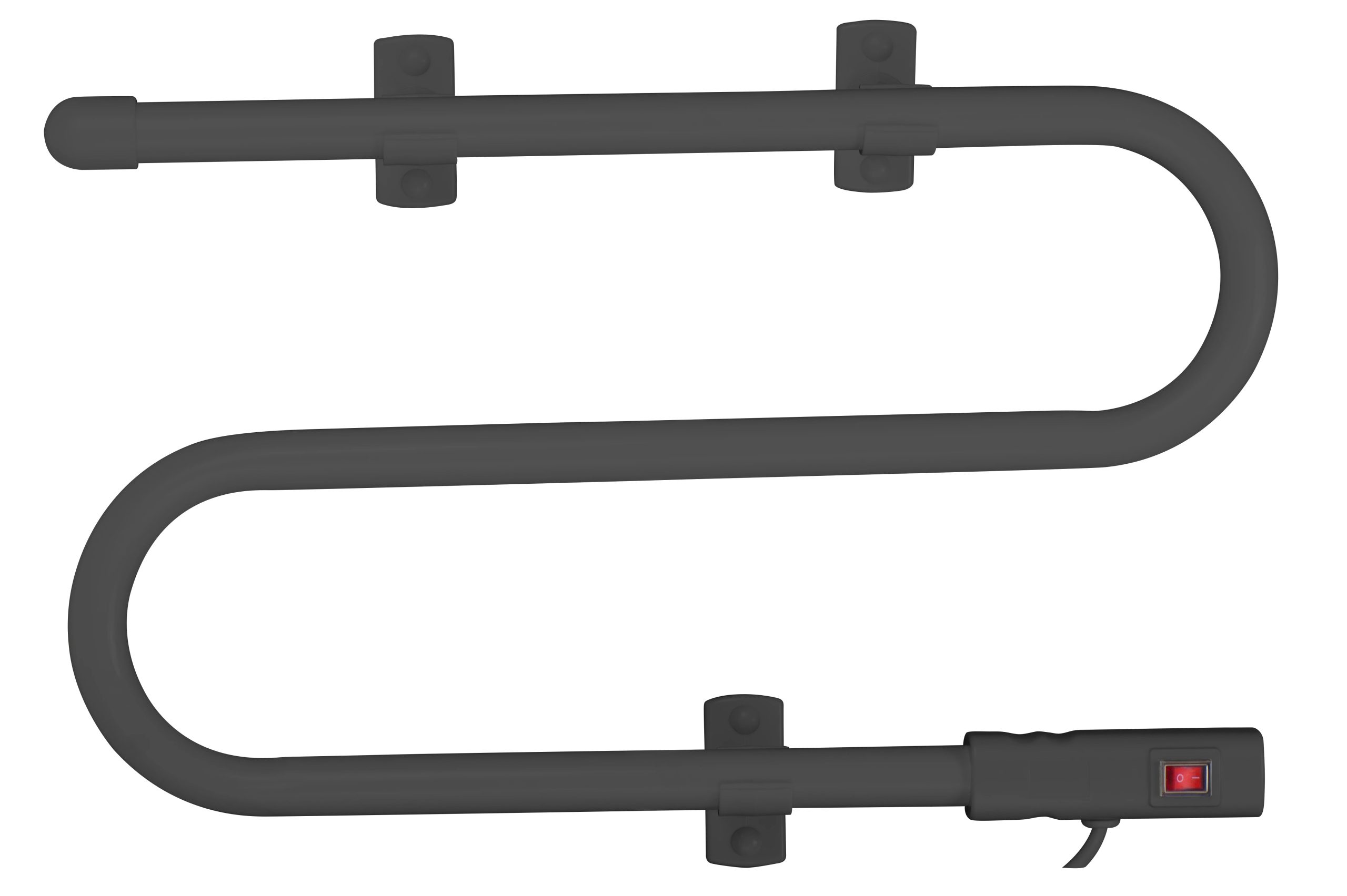 Elektriskais dvieļu žāvētāja stienis Thema Lux BK-112AW, melna krās., 50 cm x 32 cm, 45 W