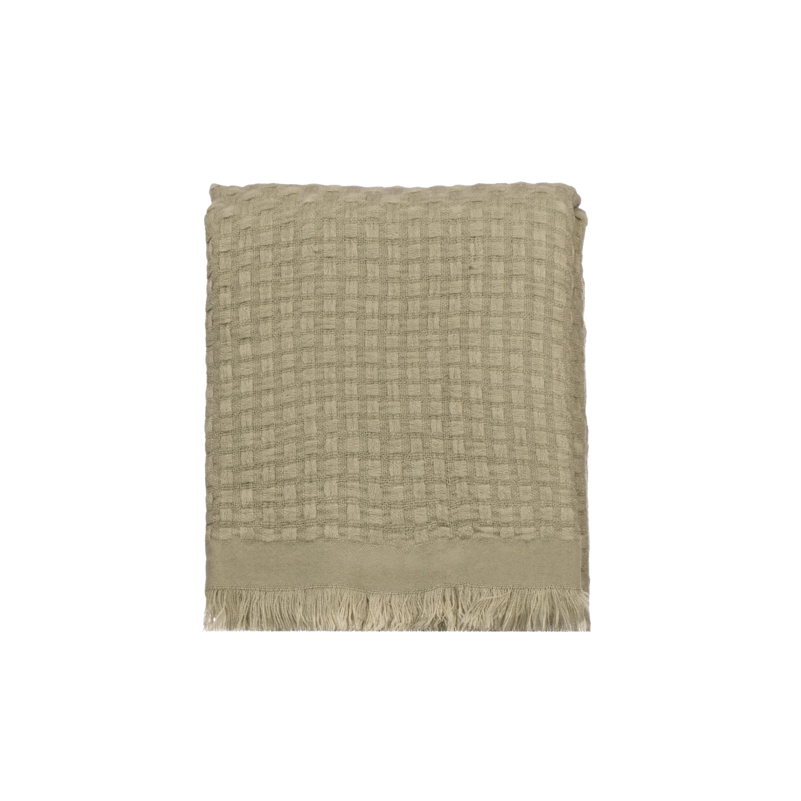 Pledi Domoletti Waffle YF221011-green, zaļa krās., 138 cm x 158 cm