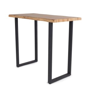 Galds Domoletti U LEGS, melna krās./koka krās., 120 cm x 60 cm x 100 cm