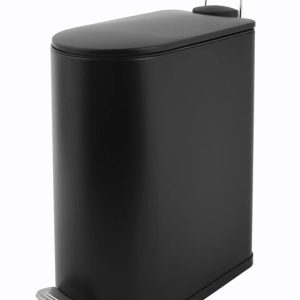 Atkritumu tvertne Domoletti T-T2110M, melna krās., 10 l, 38 cm
