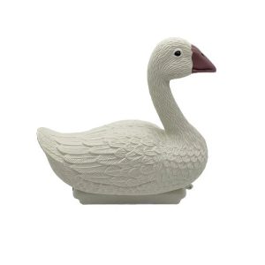Dārza apdare "Zoss" N077, 36 cm x 19 cm x 25 cm, balta krās.