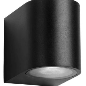 Āra sienas lampa Domoletti Dian, 7W, GU10, IP54, melna krās., 9.2 cm x 7.5 cm