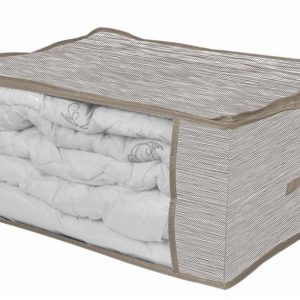 Apģērbu maiss Domoletti, 60 cm x 45 cm, tekstilmateriāls, brūna