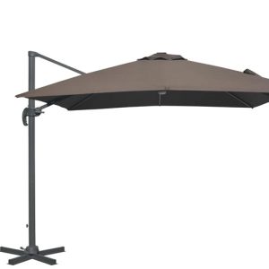 Dārza saulessargs Domoletti LED, 250 cm, brūngans krās.
