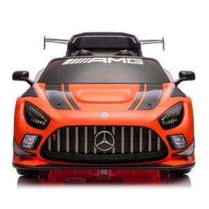 Bērnu elektroauto Mercedes AMG GT3, melna/oranža