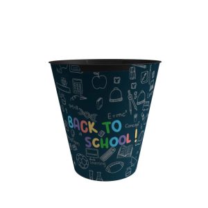 Atkritumu tvertne Domoletti, melna/,krāsa/dizains tiek izvēlēts nejauši,, 10 l, 28 cm