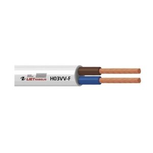 Kabelis Lietkabelis H03VV-F, Eca, 2 x 0.75 mm², 25 m