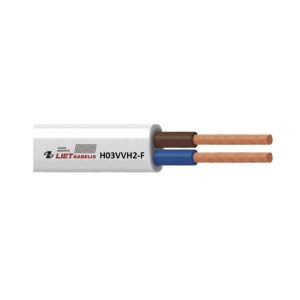 Kabelis Lietkabelis H03VVH2-F, 2 x 0,75 mm², Eca, 2 x 0.75 mm², 25 m
