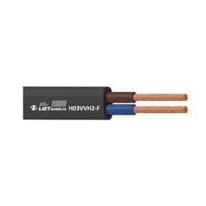 Kabelis Lietkabelis H03VVH2-F, Eca, 2 x 0.5 mm², 50 m