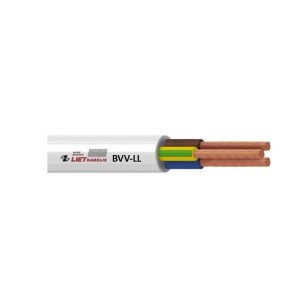 Kabelis Lietkabelis BVV-LL, 2 x 1,5 mm², Eca, 2 x 1.5 mm², 25 m