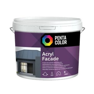 Fasāžu krāsa Pentacolor Acryl Facade, balta krās., 3 l